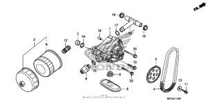 VT750CA Масляный насос