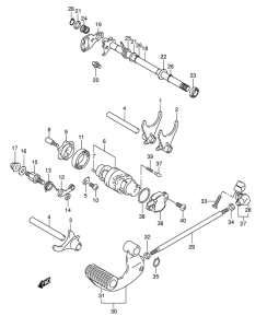 VL250 Переключение передач