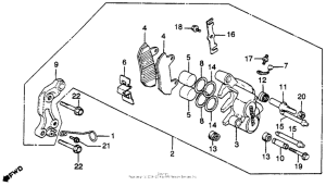 CB450S Передний суппорт