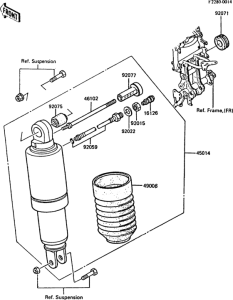 ZX900 Амортизатор
