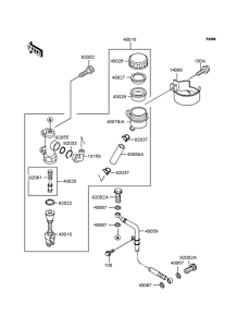 ZR1100 Задний торм цилиндр