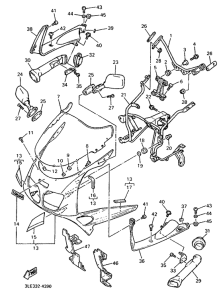 FZR1000 Обтекатель 1