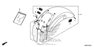 VT1300CX (ABS) Rear fender (3)
