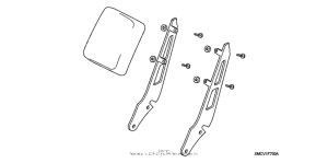 VTX1800R2 Chrome backrest trim deluxe