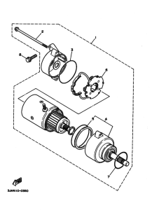 XV1100 Стартерный мотор