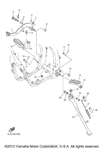 WR450F Подножки