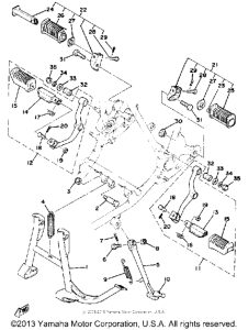 XS750SF Stand - footrest