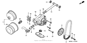 VT600CD Масляный насос