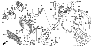 CB1000F Радиатор