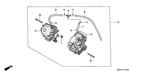VT600C Carburetor assy