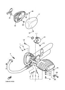 XV535 Выхлопная система