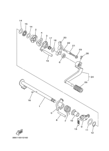 TTR110E Вал переключения