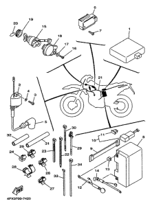 TT250R Электрика 1