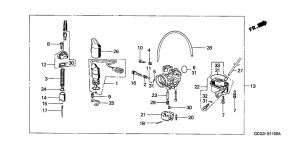 SGX50S Carburetor assy