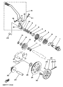 TW200E Стартер