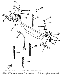 XT125J Handle switch - lever