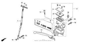 NSF100 Передний главный тормозной цилиндр