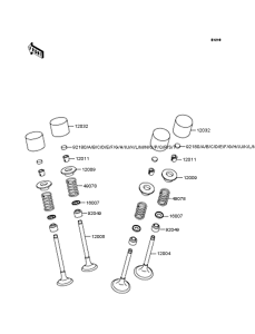 ZR400 Rocker arms / valves