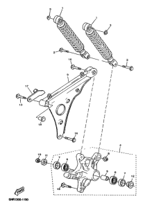 YP125D Rear arm. suspension
