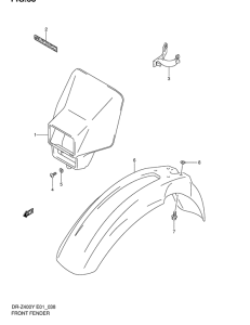 DR-Z400 Переднее крыло