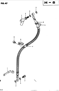 GSX400 Передние тормозные трубки