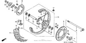 XR400R Переднее колесо