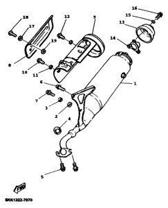 YN100 Выхлопная система