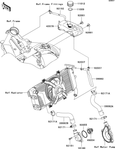 ER650 Патрубки охлаждения