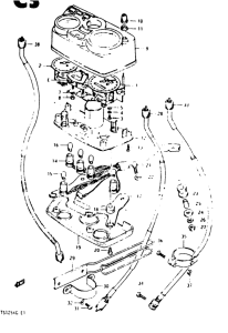 TS125 Спидометр-тахометр