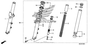 NSA700 Передняя вилка
