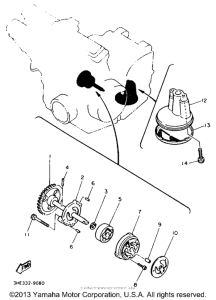 FZR600REC Масляный насос