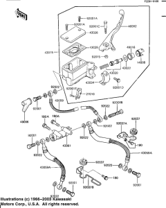 KZ1100 Передний тормозной цилиндр