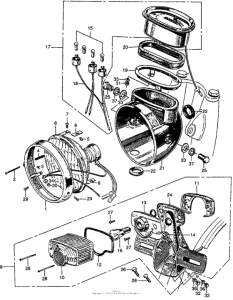 CL160 Cl160 headlight + taillight