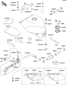 ZX400 Fuel tank(1 / 2)(zx400-l2)