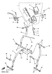 FZS600 Главный тормозной цилиндр