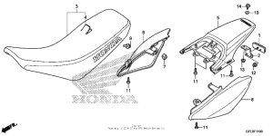 CRF50F Seat + rear fender