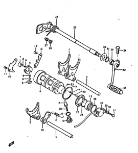 GS1000 Переключение передач