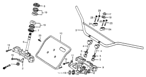 CR450 Handlebar + top bridge 81