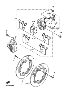 YZF-R6S Передний суппорт