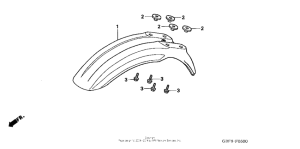CR85RB Переднее крыло