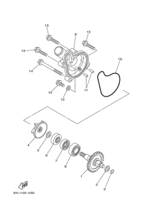 YZ250F Водяной насос