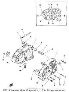 DT175G Картер двигателя