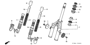 PK50 Вилка передней оси