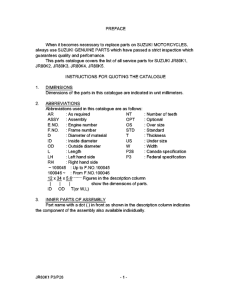 JR80 Catalog preface