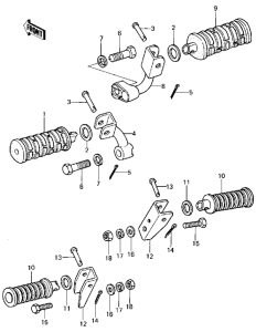 KZ440 Подножки
