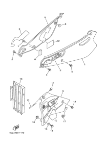 YZ80LW Боковые обтекатели
