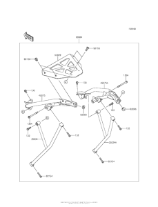 ER650 Accessory (Top Case Bracket)