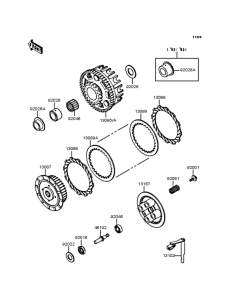 ZX250 Сцепление