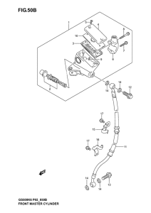 GS500 Передний тормозной цилиндр
