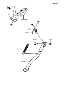 KMX200 Подножка